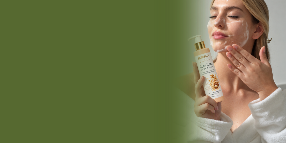 EctoCalm skincare hero