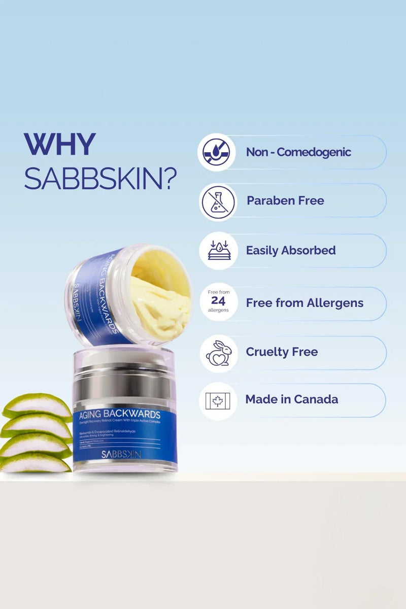 Aging Backwards™ — The All - in - One Retinol Night Cream That Keeps Working Even at 4 A.M - Sabbskin