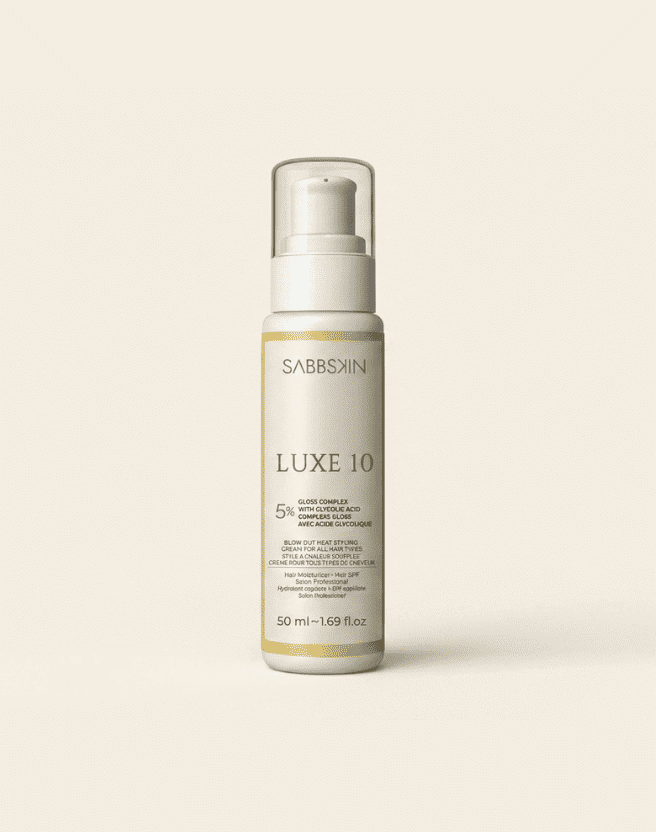 Luxe 10 Heat Protection Blowout Cream With 5% Glycolic Acid - Sabbskin