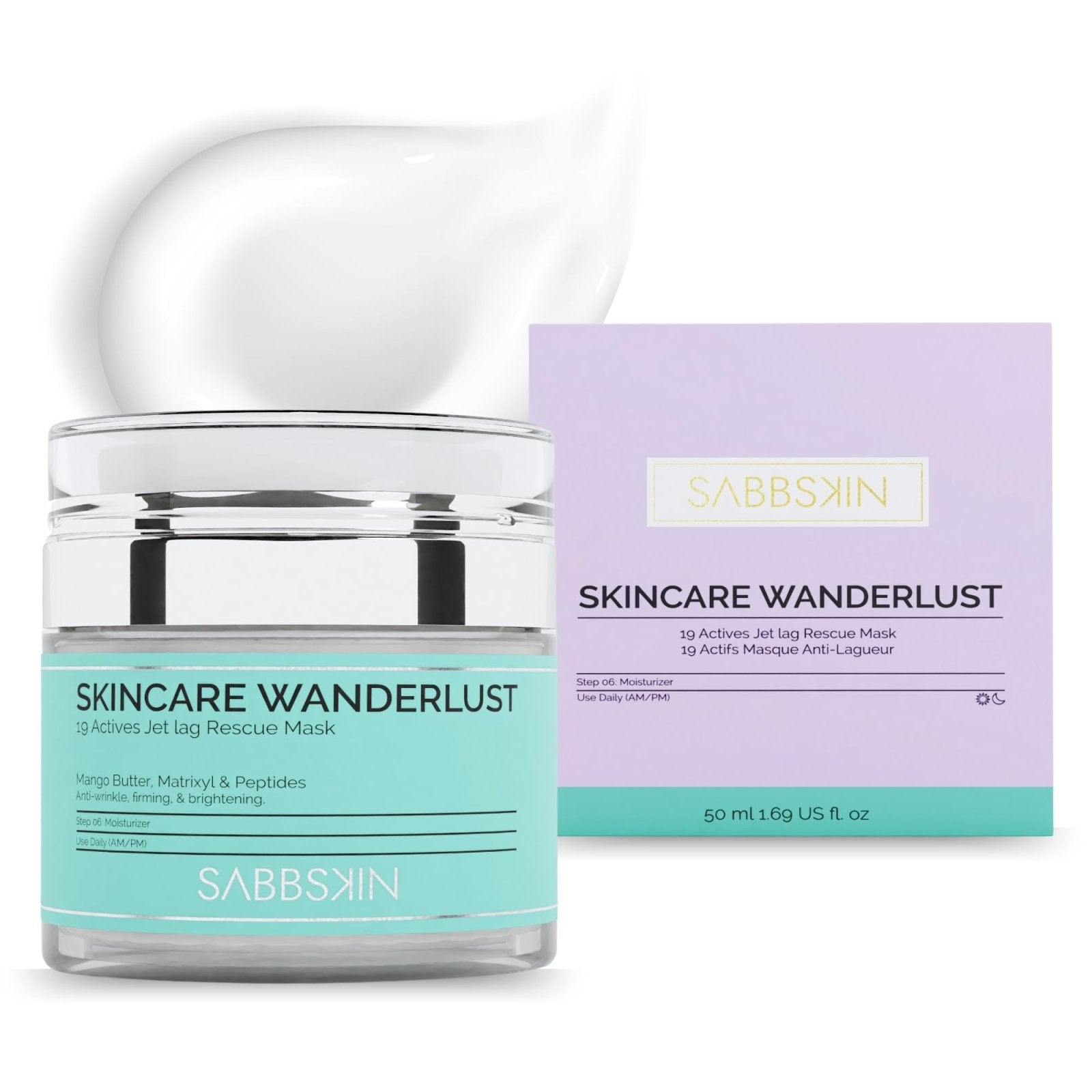 Skincare Wanderlust Jet Lag Recovery Mask Day Cream - Sabbskin