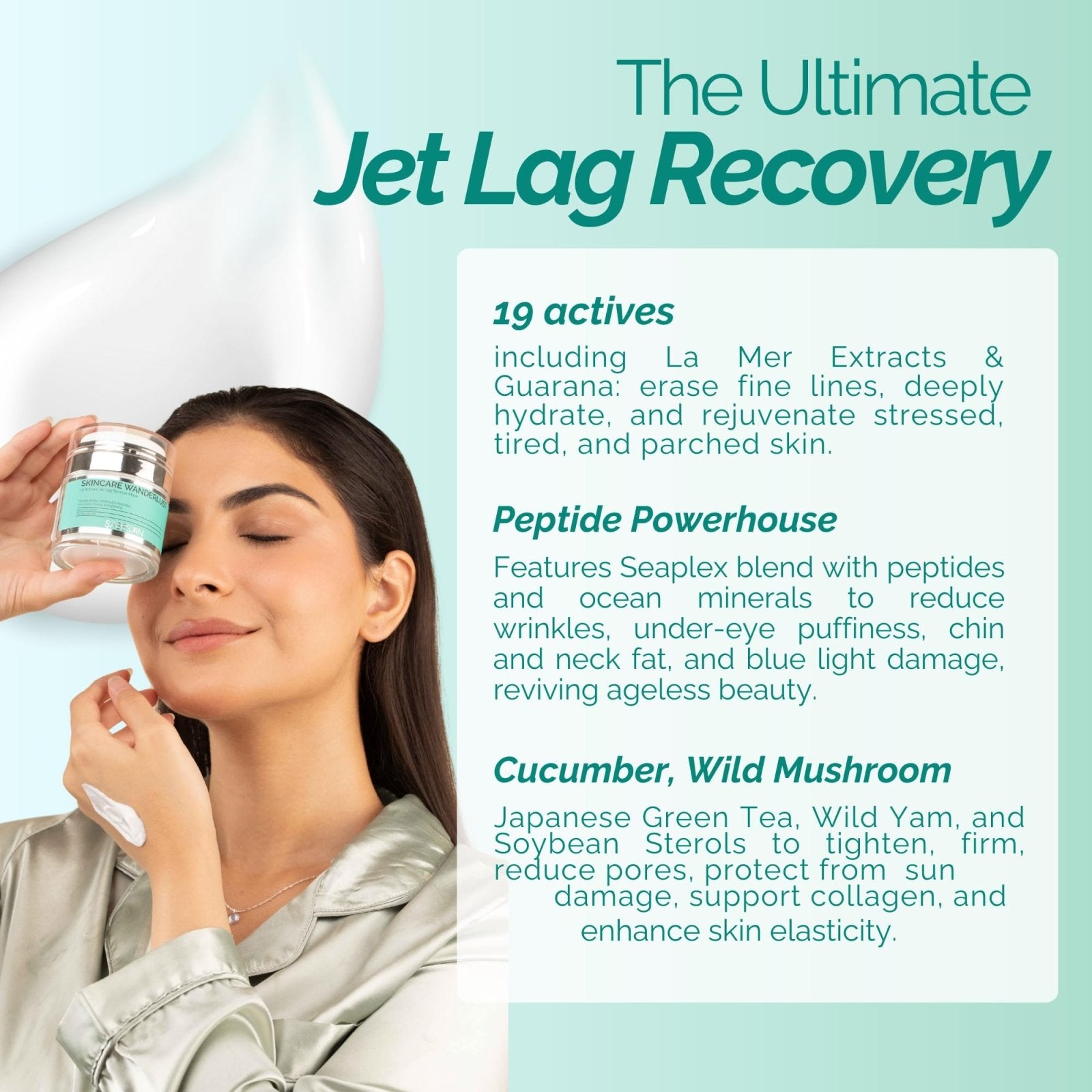 Skincare Wanderlust Jet Lag Recovery Mask Day Cream - Sabbskin